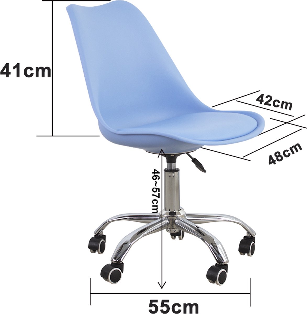 Bureaustoel - hoogte verstelbaar - afbeelding 3