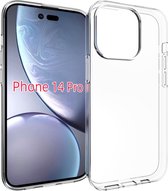 Mobigear Doorzichtig Hoesje geschikt voor Apple iPhone 14 Pro Telefoonhoesje Flexibel TPU | Mobigear Basics Backcover | Doorzichtig Telefoonhoesje iPhone 14 Pro | iPhone 14 Pro Case | Back Cover - Transparant