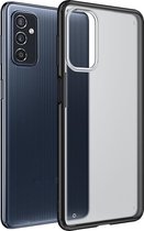 Mobigear Hoesje geschikt voor Samsung Galaxy M52 Telefoonhoesje Hardcase | Mobigear Shockproof Backcover | Schokbestendig Galaxy M52 Telefoonhoesje | Anti Shock Proof - Zwart