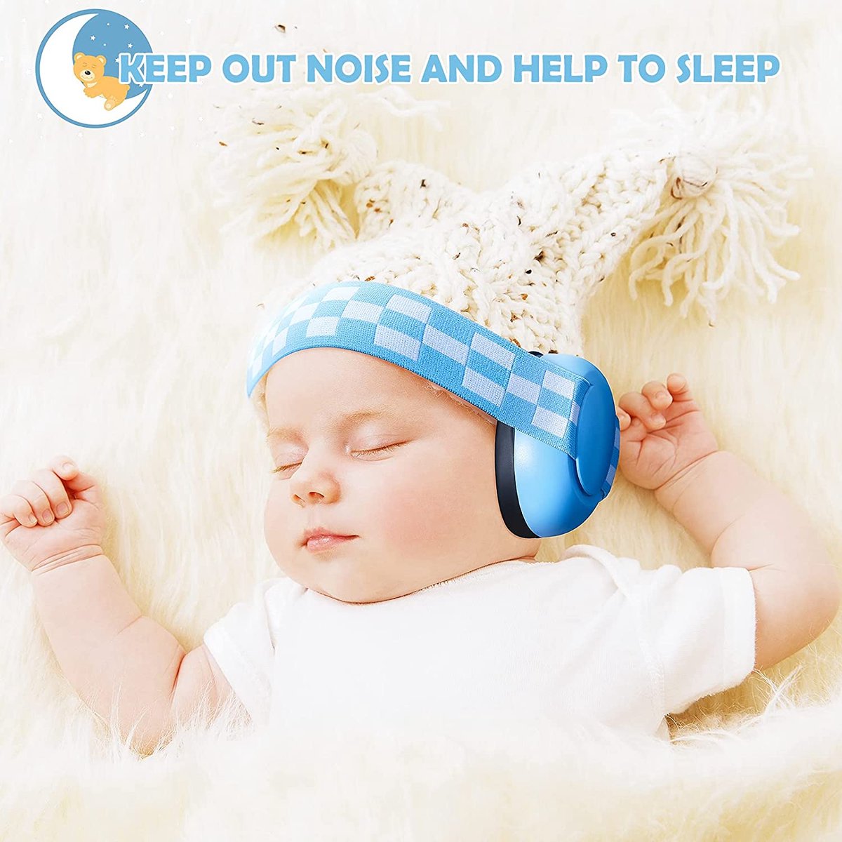 Shasim Gehoorbescherming Kinderen Gehoorbescherming Baby Blauw