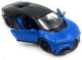Bugatti Chiron Supersport (Zwart/Blauw) (12 cm) 1/36 Kinsmart - Modelauto - Schaalmodel - Model auto