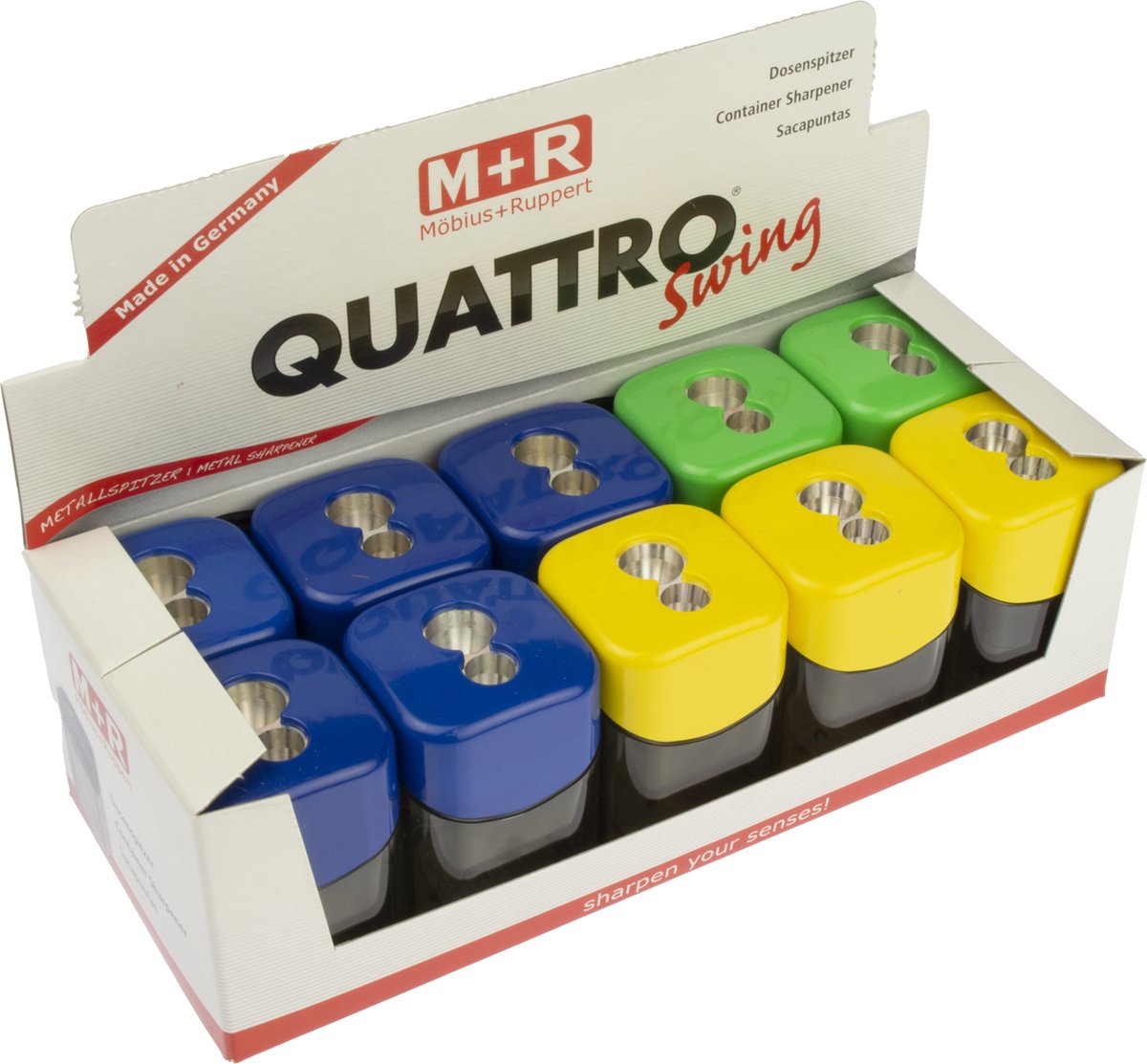 Möbius & Ruppert puntenslijper -  Quattro Swing ECO - tonmodel - dubbel - display 10 stuks - MR-09240650