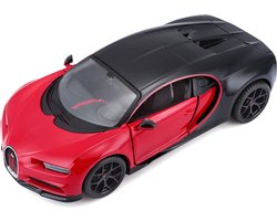 Bugatti Chiron Supersport (Zwart/Rood) (12 cm) 1/36 Kinsmart - Modelauto - Schaalmodel - Model auto