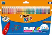 BIC Kid Couleur Ultra Uitwasbare Viltstiften - Diverse Kleuren - 24 stiften