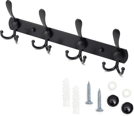 Kapstok Wandmontage, Donker Walnoot Houten Muur Kleerhanger Kapstok Piano Sleutelhangers Haken Opklapbare Muurhaak Rek Voor Het Ophangen Van Kleding Hoed Ingangskast Wanddecoratie 10 Key 994803165