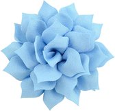 Haarbloem - Lichtblauw - 7 cm - Clip