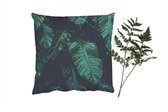 Coussins décoratifs - Oreillers Salon - 40x40 cm - Jungle - Palmier - Feuilles - Tropical