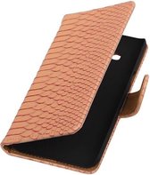 Mobieletelefoonhoesje.nl - Slang Bookstyle Hoesje Voor Samsung Galaxy J3 / J3 2016 Licht Roze