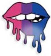 Pride Biseksueel Lip bijten Kledingspeld - Gay Pride - Bi Pin Broche - 1 stuks