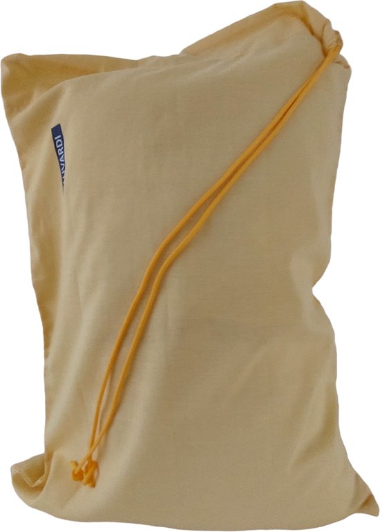 Sac à linge en coton - XXL - avec cordon de serrage - Jaune