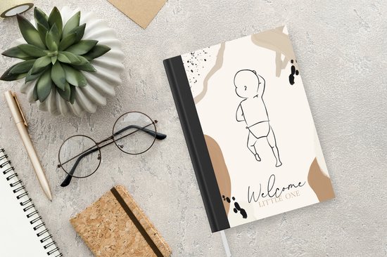 Carnet - Carnet d'écriture - Naissance - Bienvenue petit - Citations - Proverbes - Bébé - Carnet - Format A5 - Bloc-notes