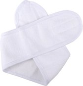 Headband – Hoofdband – Hairband - Make Up Stretch Handdoek Met Tap - Make-Up Accessoires - 1 stuk Haarband wit