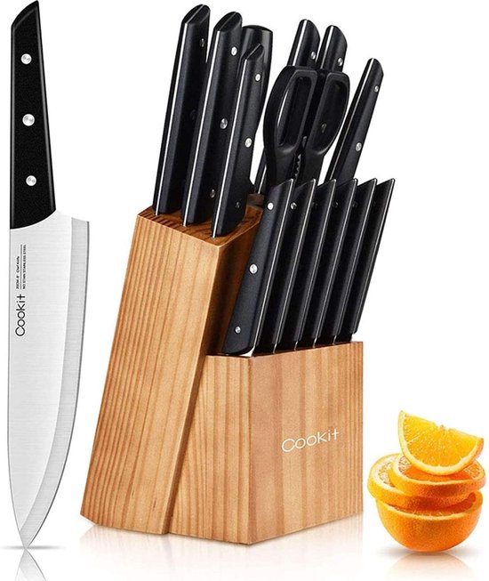 Gerlach Modern Messenblok, keukenmessenset, 5 messen