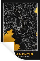 Muurstickers - Sticker Folie - Plattegrond – Kaart – Frankrijk – le Lamentin - Stadskaart - 40x60 cm - Plakfolie - Muurstickers Kinderkamer - Zelfklevend Behang - Zelfklevend behangpapier - Stickerfolie