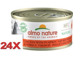 Almo Nature HFC - Kattenvoer - Kip & Pompoen - 24x70g