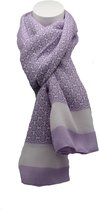 Dames Sjaal Zomer Sjaal Lila-Wit