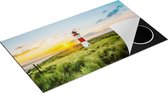 Chefcare Inductie Beschermer Vuurtoren met Zonsopgang op een Eiland - 91,6x52,7 cm - Afdekplaat Inductie - Kookplaat Beschermer - Inductie Mat