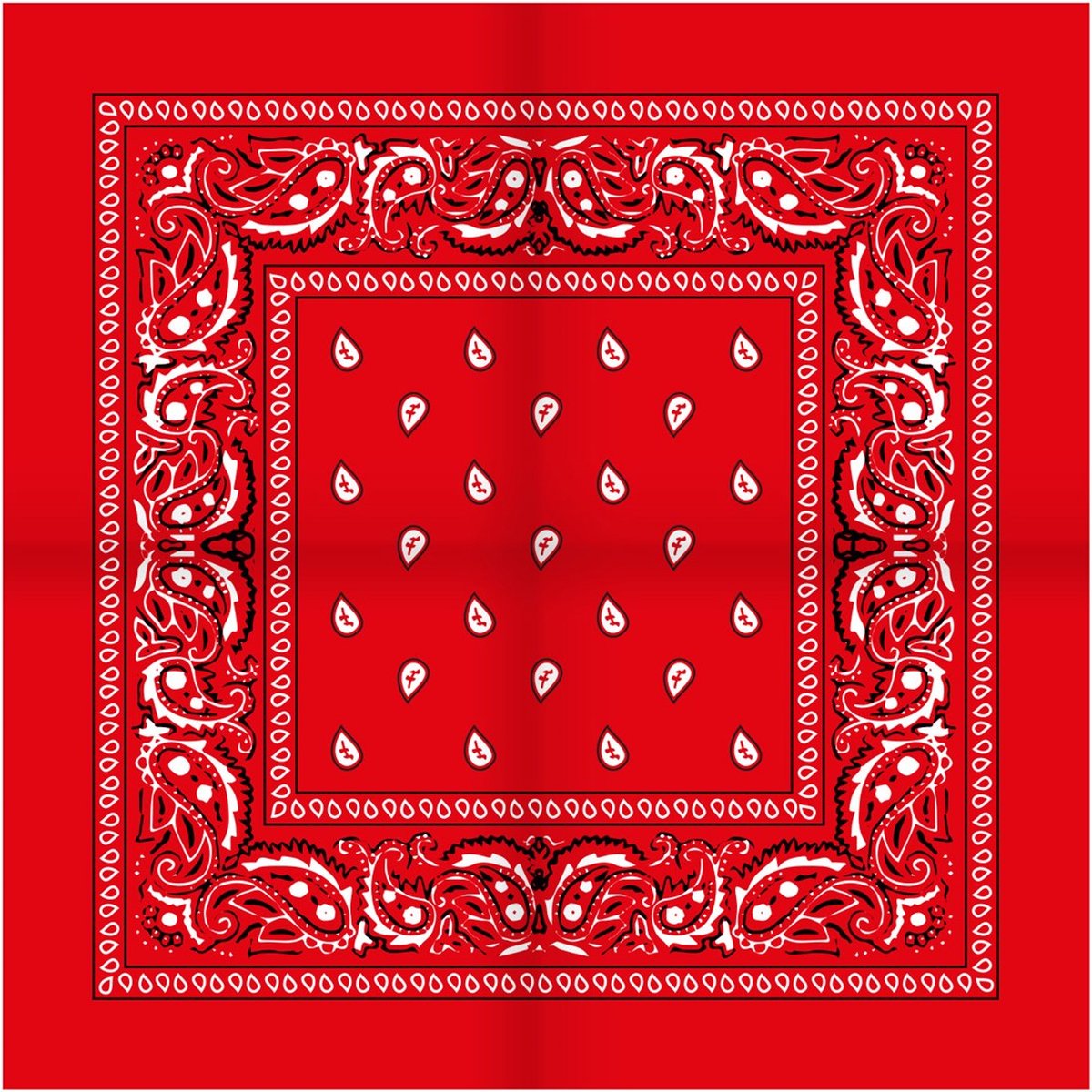 Goedkoopste Boeren zakdoek - rood