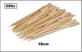 250x Bamboe prikker / bbq pen 18cm - Prikkers BBQ