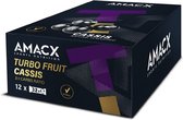 Amacx Turbo Fruit - Energy gummy - 2:1 ratio - Fruit blocks - Cassis