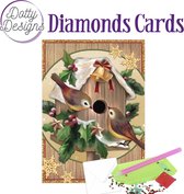 Dotty Designs Diamond Cards - Christmas Birdhouse