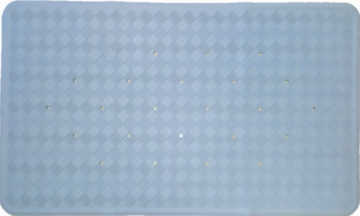 Ikado Antislip rubberen badmat, blauw 40 x 70 cm