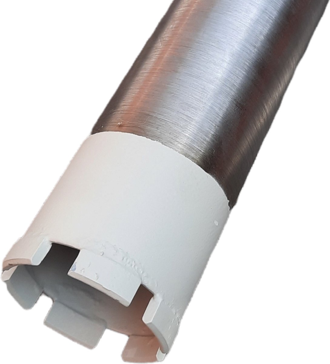 Diamantboor Diamant boor Dia 92mm x 420mm voor nat en droog boorwerk - 1 1/4"UNC - Dunwandig segment boor met Hoekgeslepen diamant boor / snijtanden