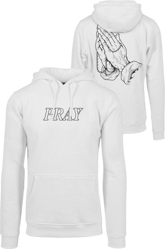 Urban Classics Hoodie/trui Pray Hands Wit