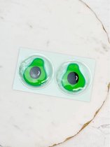 Oogmasker Avocado - gelmasker - verkoelend - verlichting - vermoeide ogen - Eye pads - hot and cold