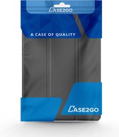 Case2go - Tablet hoes & screenprotector geschikt voor Apple iPad Air 2022 - 10.9 inch - Tri-Fold Book Case - Met Auto Sleep/Wake functie - Grijs