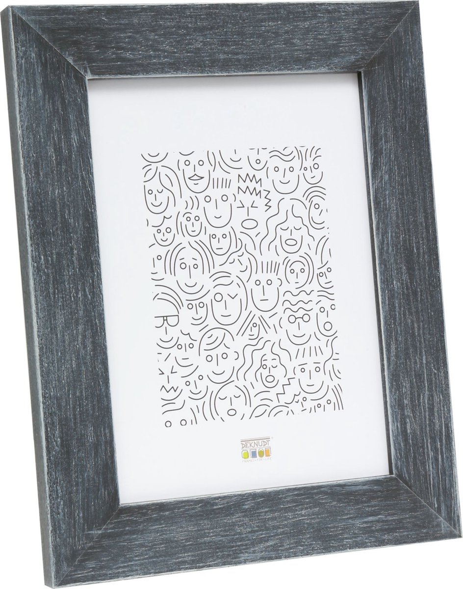 Deknudt Frames fotolijst S49BS7 - grijs geschilderd - foto 30x40 cm donkergrijs