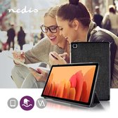 Nedis TCVR10006GY Samsung Galaxy Tab A7 10.4" 2020 Tablet Folio Case Grijs/Zwart