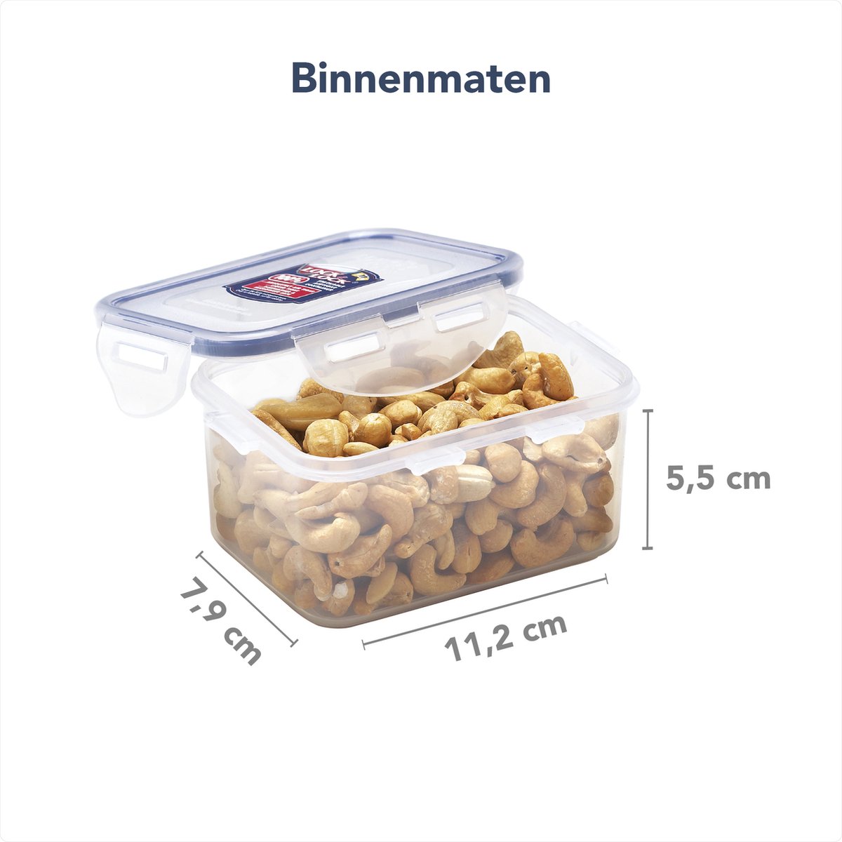 Lock&Lock Diepvriesbakjes - Meal prep bakjes - Vershoudbakjes - 470 ml - Set 6 stuks - 100% lekvrij - BPA vrij - PFAS vrij - Magnetron bakjes met deksel - Diepvriesdozen - Bewaarbakjes - Vershouddoos - Transparant — afbeelding 5