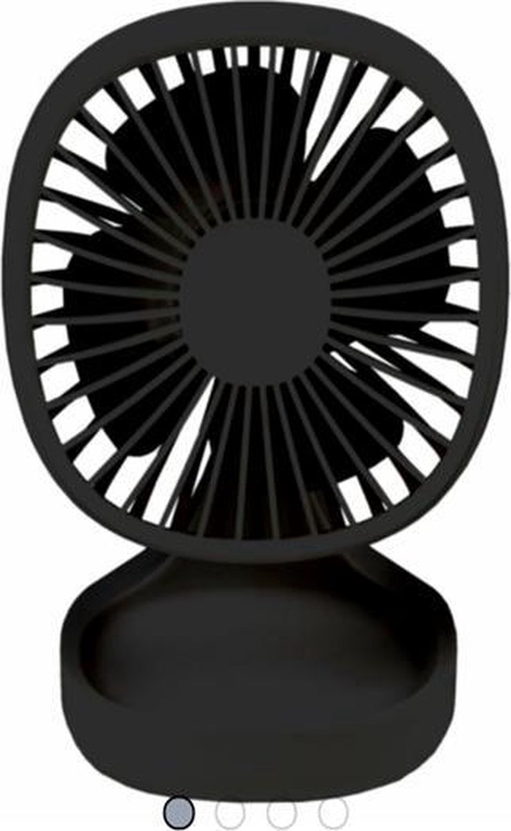 Trendy Retro design Desk Fan USB / Tafelventilator / Kantoor Bureau ventilator/ Zwart / 13 cm / thuiswerken / hittegolf / koeler / cooler / airco