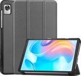 Case2go - Tablet Hoes geschikt voor Realme Pad Mini - 8.7 inch - Tri-Fold Book Case - Auto Wake functie - Grijs