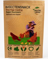 Insectensnack Voor Kippen – Kippenvoer – Snack Kippen – Alternatief voor Meelwormen – Nutriworms –  1000 gram (7,14 Liter)