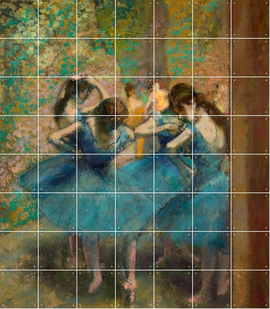 IXXI Blue Dancers - Wanddecoratie - Artiesten en Schilders - 140 x 160 cm