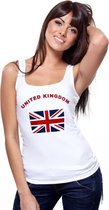 Witte dames tanktop United Kingdom L