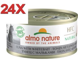 Almo Nature HFC - Kattenvoer - Tonijn & Jonge Ansjovis - 24x70gr