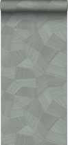 Origin Wallcoverings eco texture vlies behang grafisch 3D motief blauw grijs - 347820 - 0.53 x 10.05 m