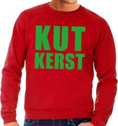 Foute kersttrui / sweater Kutkerst rood voor heren - Kersttruien M