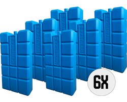 DULA Koelelementen voor koelbox - blauw - 6 stuks - 750 gram - 20x10,5x4cm