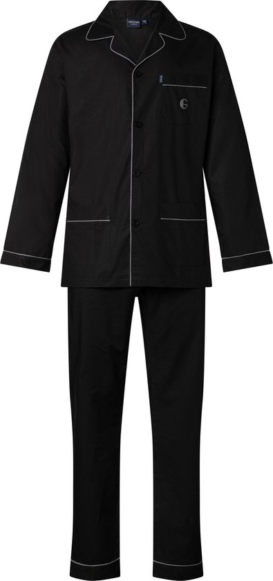 Gentlemen klassieke heren pyjama 9432 met doorknoop 100