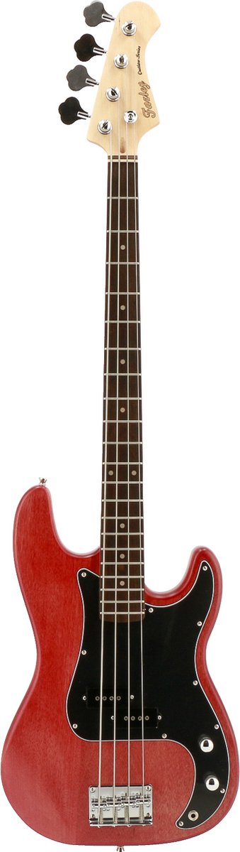 Fazley Outlaw Series Peacemaker Basic Red elektrische basgitaar met gigbag