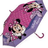 Kids Licensing Paraplu - Minnie Mouse - 48 Cm - Roze met Blauw