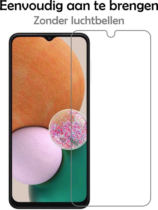 Coque Samsung A13 5G avec 2x Protecteurs d'écran - Samsung Galaxy A13 5G - Coque Samsung A13 5G en Siliconen avec 2x Protecteurs d'écran - Jaune