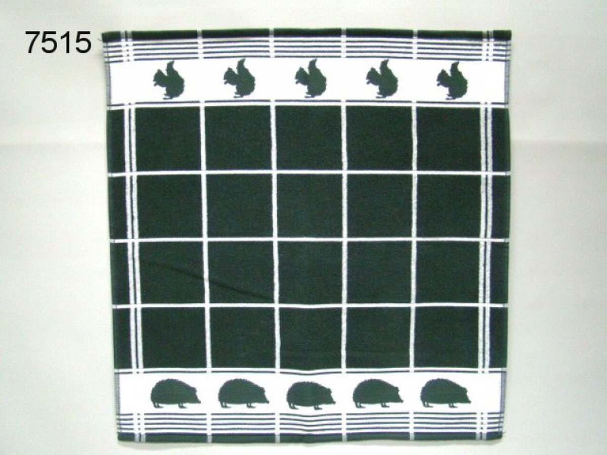 Geharo - Keukendoek - Eekhoorn en Egel - 60 x 60 cm