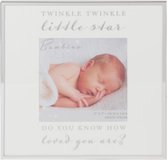 Baby fotolijst twinkle twinkle zilver van Bambino by Juliana
