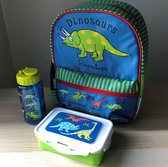 Sac à dos pour enfants Dino's Dinosaures avec boîte à lunch et gourde et petite boîte à collations - Tyrrell Katz