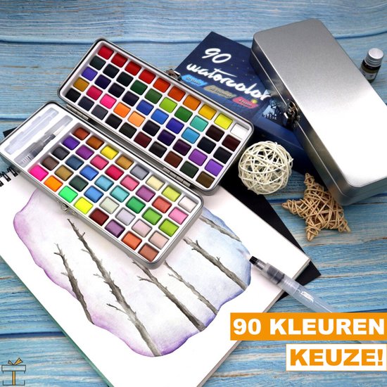24 Kleuren Metallic Aquarelverf Set Heldere Briljante Effen Aquarelverf voor Beginners en Kunstenaars Aquarelverf - 24 Kleuren 24 Kleuren Metallic Aquarelverf Set Heldere Briljante Effen Aquarelverf voor Beginners en Kunstenaars Aquarelverf - 24 Kleuren